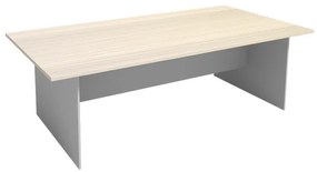 Stół konferencyjny PRIMO GRAY, 2400 x 1200 mm, szary/brzoza