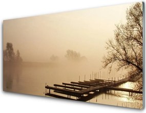 Panel nad blat kuchenny Most Wyłaniający Się Z Mgły