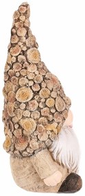 Ozdoba ogrodowa Skrzatek kwiat, 11 x 9 x 21 cm,żywica poliestrowa