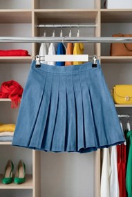 Zestaw Białych Solidnych Wieszaków Na Spódnicę H2-F86