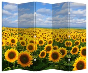 Parawan - Pole słoneczników (210x170 cm)