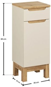 Kaszmirowy półsłupek łazienkowy C5-T55