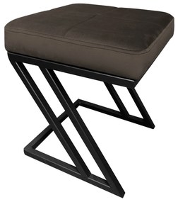 Pufa ZETA LOFT ławka taboret podnóżek metal MG05