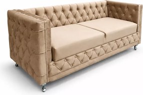 Kanapa Luxury 2 – ekskluzywna sofa z pikowanymi boczkami i oparciem z możliwością personalizacji