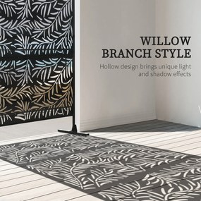 Outsunny Osłona Do Ogrodu 122x45x198cm Stalowy Stabilna Na Zewnątrz | Aosom PL