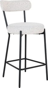 Wysoki Stołek Badalona, Biały, 46x39x90 cm, Kendra Home