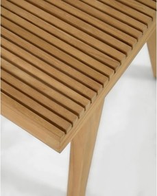 Stołek z litego drewna tekowego w naturalnym kolorze Vicentina – Kave Home