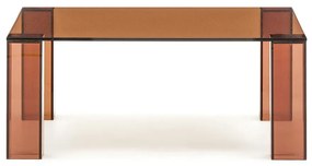 Brązowy szklany stolik 85x85 cm Adularia – Kave Home