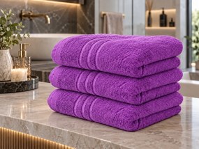 Ręcznik kąpielowy Comfort Maxi 100x180 cm fioletowy, 100% bawełna