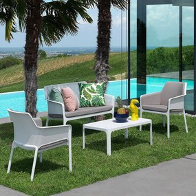 Stolik ogrodowy Net Bianco 100 x 60 cm NARDI