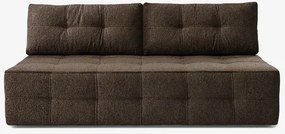 Sofa z Funkcją Spania MORANA Mocca Boucle Nowoczesna