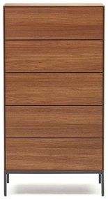 Wysoka komoda w dekorze orzecha 60x114 cm Vedrana – Kave Home