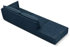 Ciemnoniebieski szezlong (prawostronny) Vanda – Mazzini Sofas