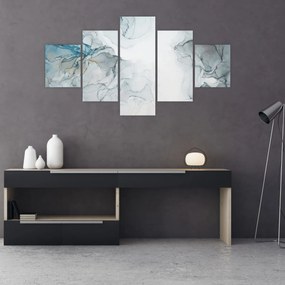 Obraz - Niebieski marmur (125x70 cm)