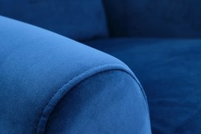 Fotel AGUSTIN 2 VELVET granatowy rozkładany HALMAR