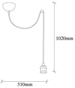 Lampa wisząca w kolorze brązu Opviq lights Kabluni