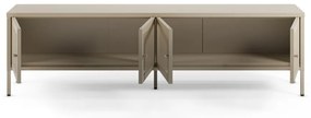 Kremowa metalowa szafka pod TV 160x50x35 cm Fayna – Marckeric
