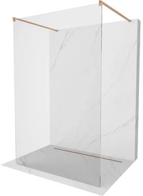 Mexen Kioto ścianka prysznicowa wolnostojąca 170 x 200 cm, transparent 8 mm, miedź szczotkowana - 800-170-002-65-00