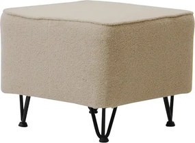 Podnóżek MARK 50 x 50 cm Jasny beżowy