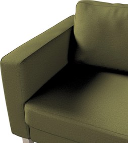 Pokrowiec na sofę Karlstad rozkładaną kolor zielony tkanina strukturalna