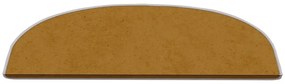 Jasnobrązowe dywaniki na schody zestaw 16 szt. 20x65 cm Plain Color – Vitaus