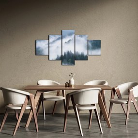 Obraz - Drzewa we mgle (125x70 cm)