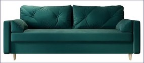 Rozkładana Sofa Z Funkcją Spania Zieleń Morska W7-W59