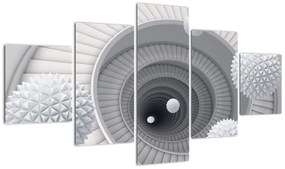 Obraz abstrakcji 3D (125x70 cm)