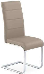Tapicerowane krzesło na płozach cappuccino B6-H61