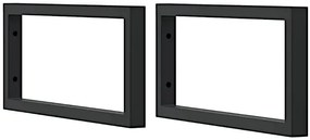 Ciemnobrązowa półka 100x50 czarne uchwyty B7-N06