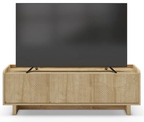 Szafka pod TV w dekorze dębu w naturalnym kolorze 140x45x40 cm Daira – Marckeric