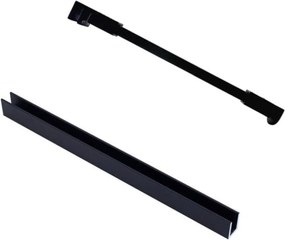 Ścianka prysznicowa Walk-in satynowa matowa prostokątna 8 mm MOLIS Satin Classic MASSI | rożne rozmiary : Kolor profili kabiny - złoty szczotkowany, Szerokość ścianki - 110 cm , Typ montażu - WALK in FIX (Do ściany)