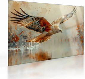 Obraz na szkle - Ptak drapieżny (70x50 cm)
