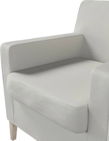 Pokrowiec na fotel Karlstad kolor szary tkanina połyskliwa, strukturalna, welwetowa