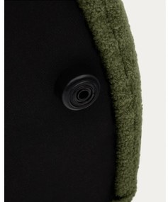 Zielony puf z materiału bouclé Kaeli – Kave Home