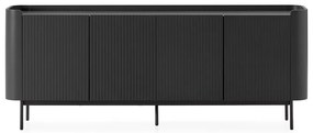 Czarna komoda 200x80x40 cm Willa – MOME
