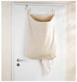 Beżowy wiszący kosz na pranie Wenko Door Laundry, 65 l