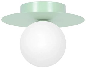 Zielony metalowy plafon lampa sufitowa kapelusz - 3X A677 C3-S10