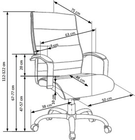 Stylowy fotel gabinetowy Teksas