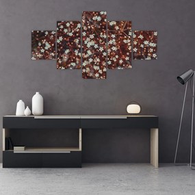 Obraz kwiatu niezapominajki (125x70 cm)