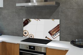 Panel szklany do Kuchni Orkiestra Instrumentów