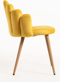 Zestaw 4 Krzese Hand Aksamitne