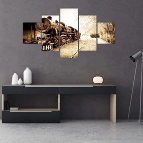 Obraz - Zabytkowa lokomotywa (125x70 cm)