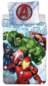 Dziecięca bawełniana pościel Jerry Fabrics Avengers Heroes, 140x200 cm