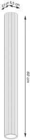 Czarny nowoczesny splot sufitowy 60cm -D295 -Avium