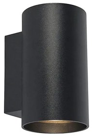 Inteligentna lampa ścienna o Nowoczesnym wyglądzie czarna z 2 żarówkami Wifi GU10 - SandyDesignerski Oswietlenie wewnetrzne