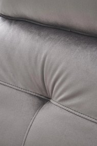 Fotel wypoczynkowy elektryczny pionizacja masaż rozkładany popiel SEMIR 2