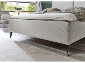 Beżowe tapicerowane łóżko dwuosobowe bez stelaża 180x200 cm Lando – Meise Möbel