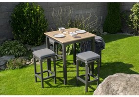 EXPERT WOOD antracyt - zestaw ogrodowy gastronomiczny 4+1
