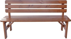 Drewniana ławka ogrodowa Viking - 150 cm, lakierowana